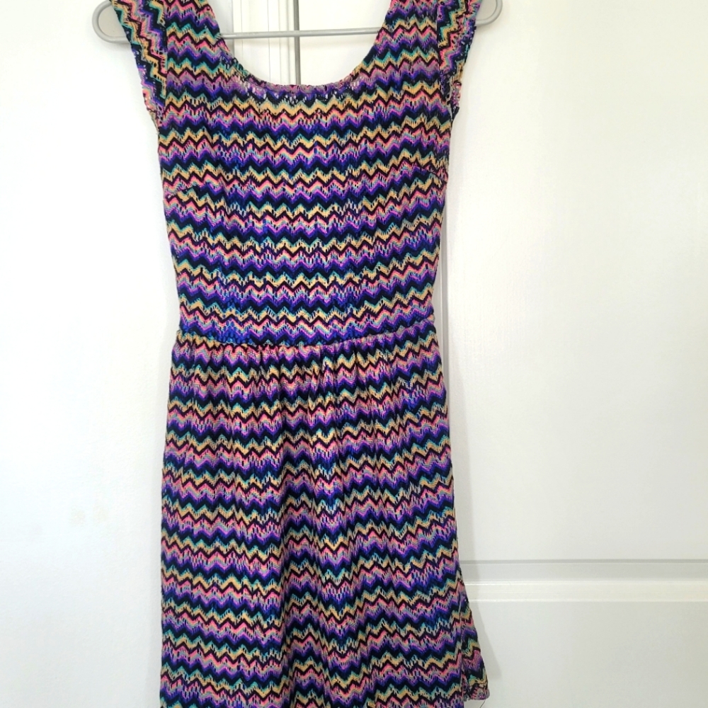 Bebop stripped midi dress